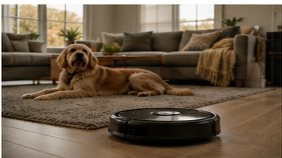 Lifestyle scene illustrating How to Choose a Robot Vacuum for a Home With Pets