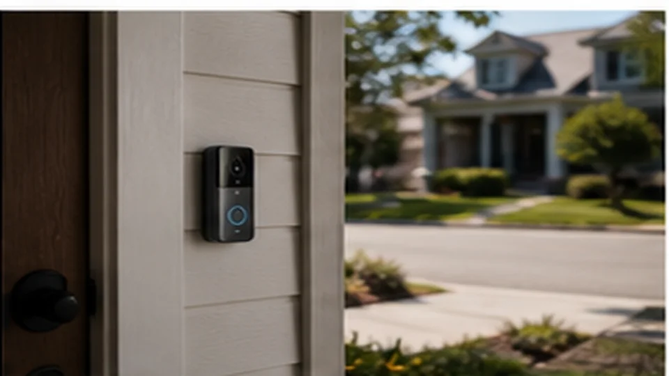 Lifestyle scene illustrating Video Doorbells for Renters and Homeowners