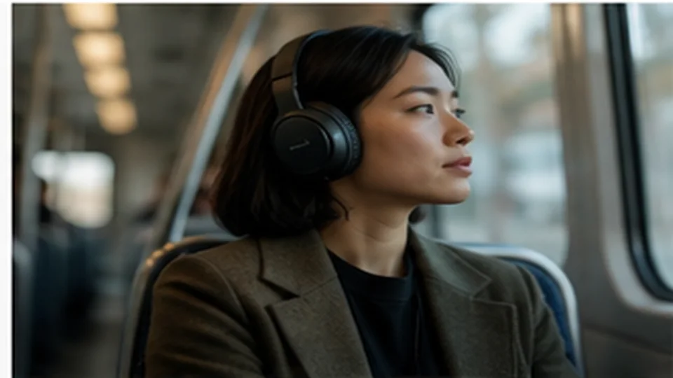 Lifestyle scene illustrating Noise-Canceling Headphones for the Daily Commute