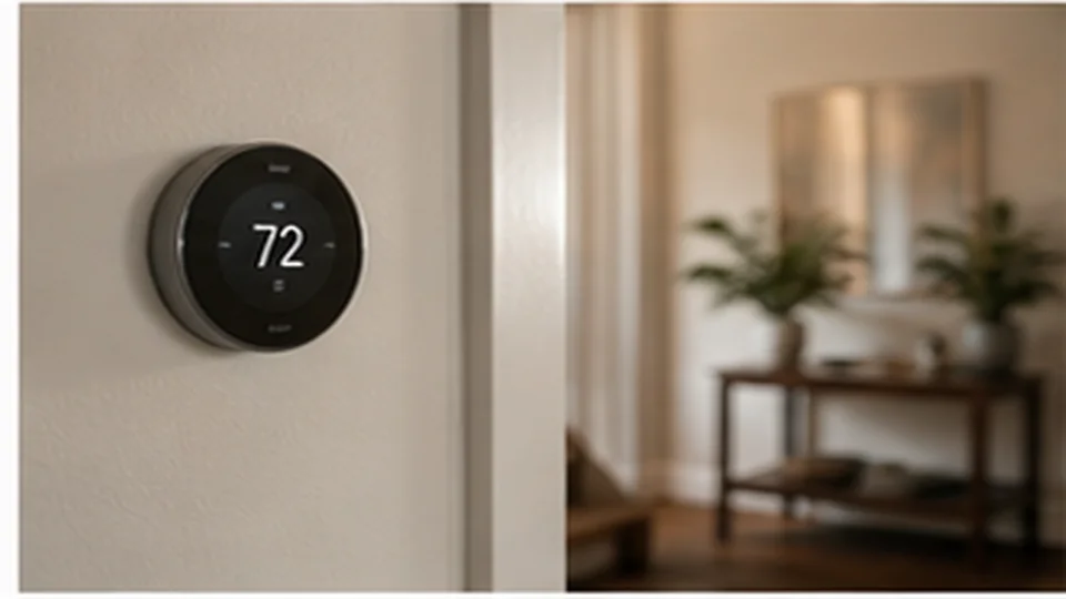 Lifestyle scene illustrating Smart Thermostats: Comfort First, Savings Second