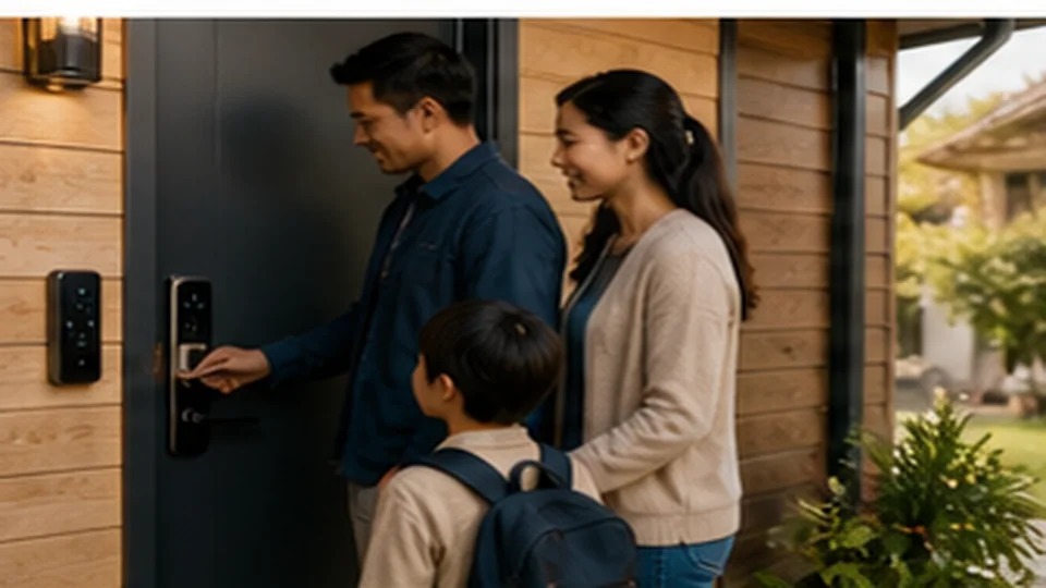 Lifestyle scene illustrating Smart Locks for Busy Shared Households