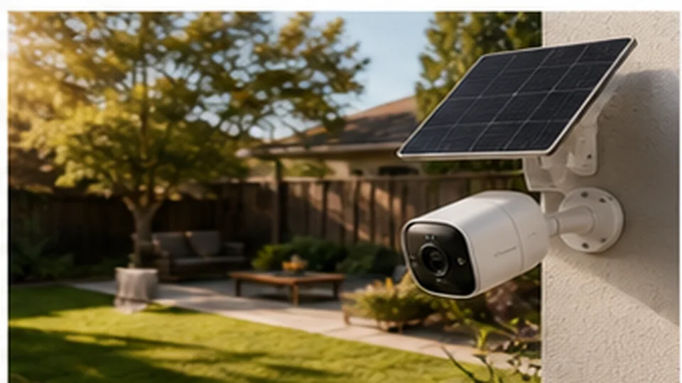 Lifestyle scene illustrating Solar Security Cameras for Backyards and Side Gates