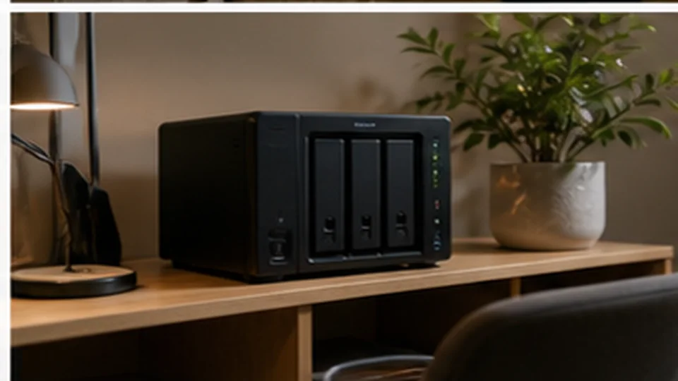 Lifestyle scene illustrating Home NAS Storage for Family Photos and Files