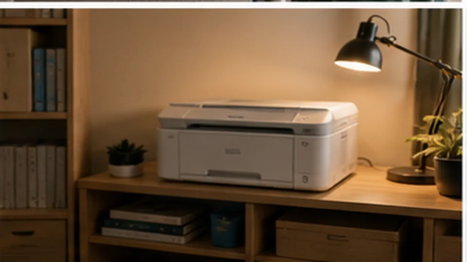 Lifestyle scene illustrating Compact Printers for the Family Study Nook