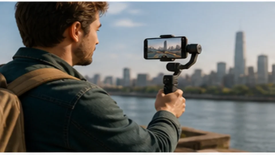 Lifestyle scene illustrating Phone Gimbals for Smoother Day-Trip Videos