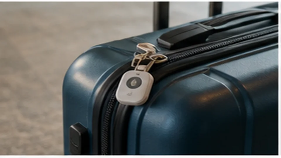 Lifestyle scene illustrating Bluetooth Trackers for Luggage and Everyday Bags