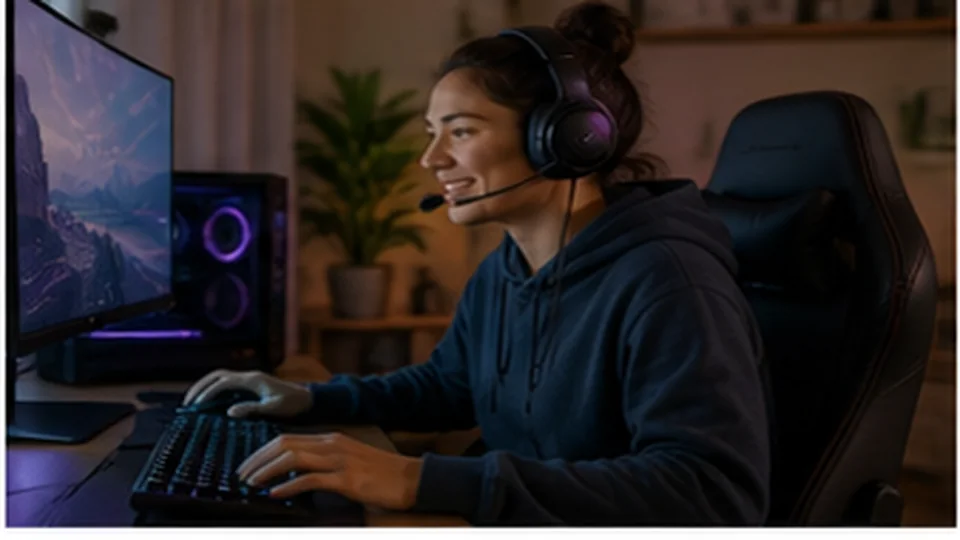 Lifestyle scene illustrating Gaming Headsets for Shared Rooms and Late Sessions